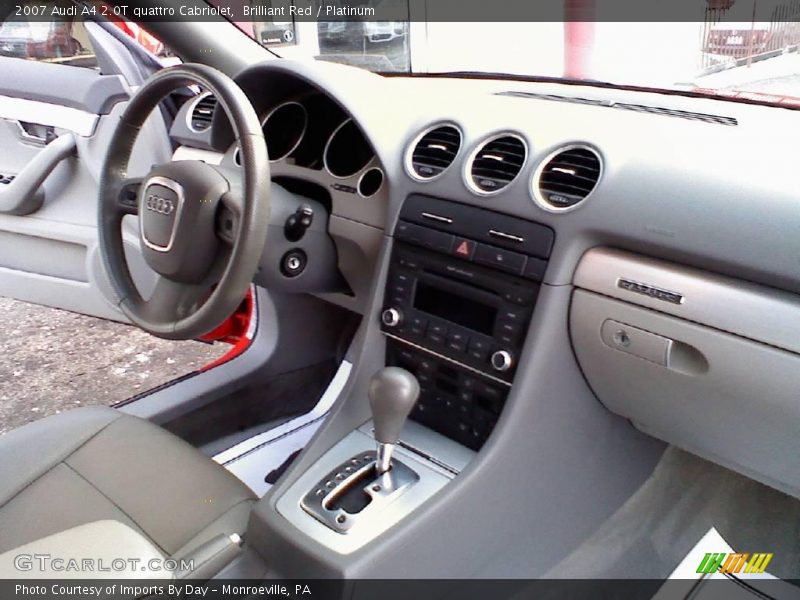 Brilliant Red / Platinum 2007 Audi A4 2.0T quattro Cabriolet