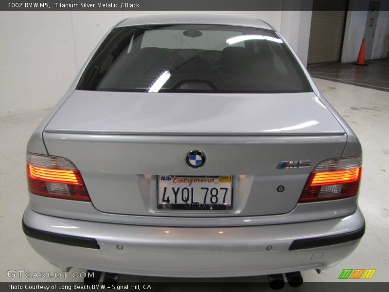 Titanium Silver Metallic / Black 2002 BMW M5