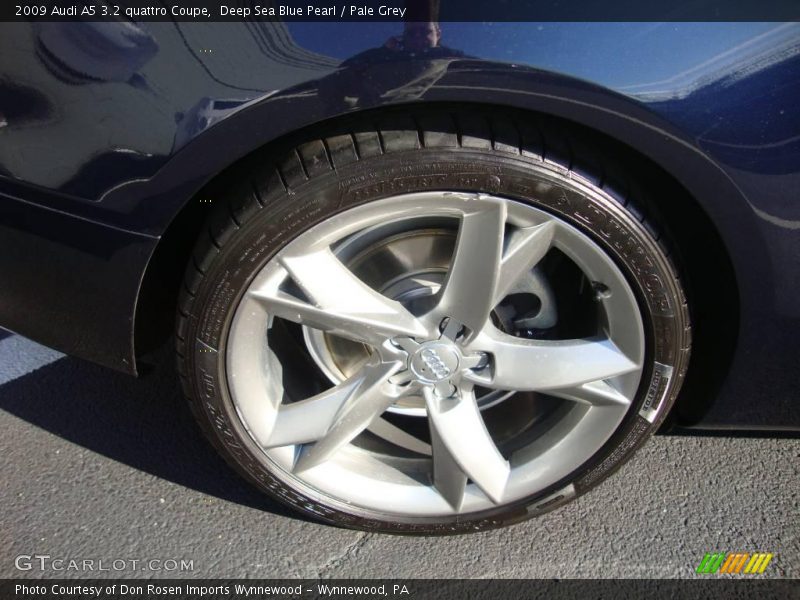 Deep Sea Blue Pearl / Pale Grey 2009 Audi A5 3.2 quattro Coupe