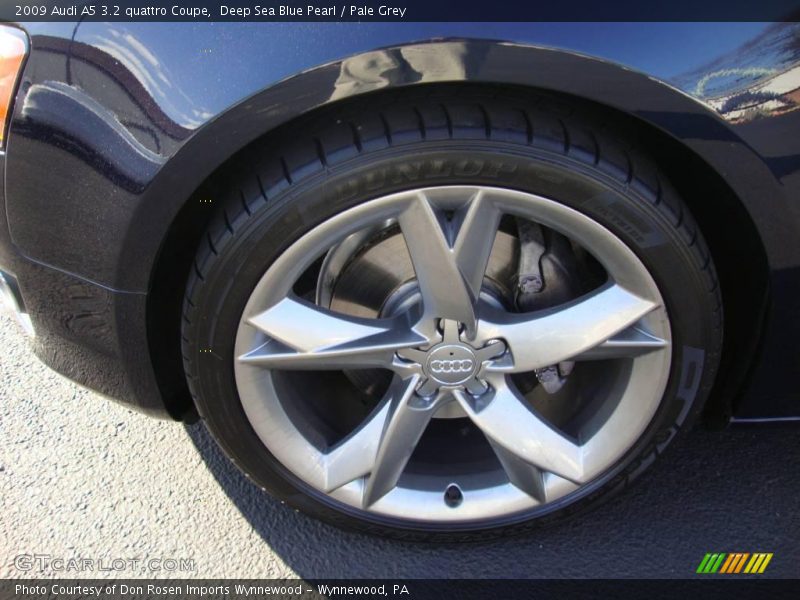 Deep Sea Blue Pearl / Pale Grey 2009 Audi A5 3.2 quattro Coupe