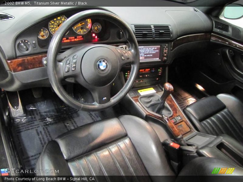 Titanium Silver Metallic / Black 2002 BMW M5