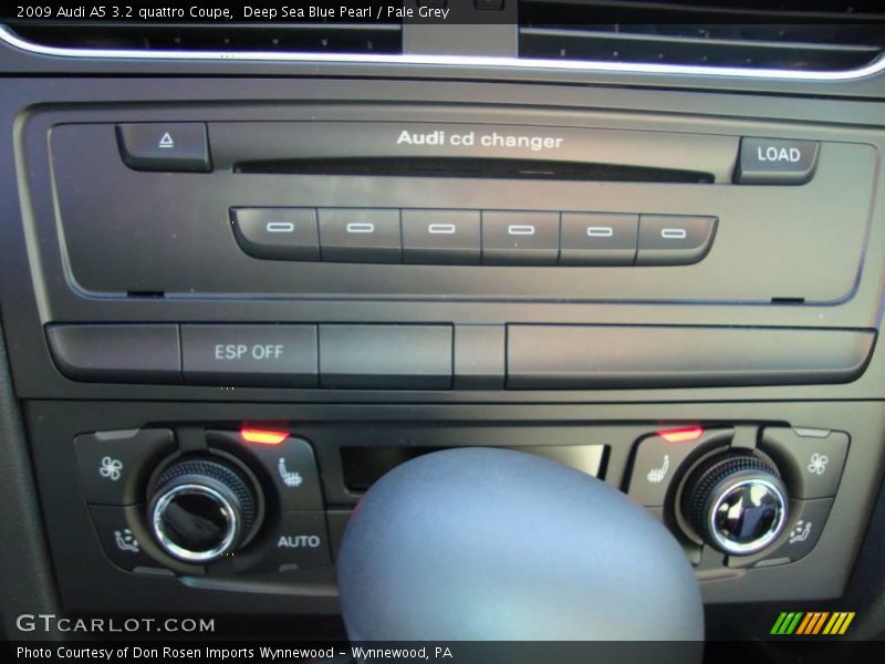 Deep Sea Blue Pearl / Pale Grey 2009 Audi A5 3.2 quattro Coupe
