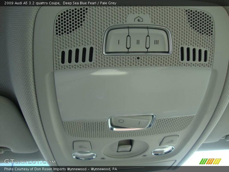Deep Sea Blue Pearl / Pale Grey 2009 Audi A5 3.2 quattro Coupe