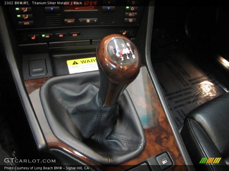 Titanium Silver Metallic / Black 2002 BMW M5