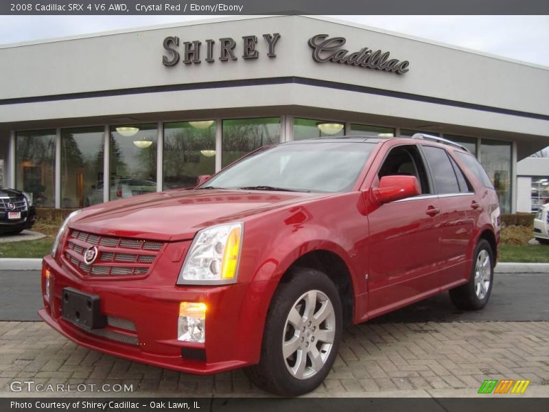 Crystal Red / Ebony/Ebony 2008 Cadillac SRX 4 V6 AWD