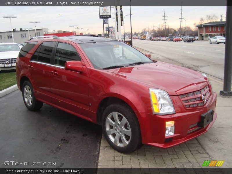 Crystal Red / Ebony/Ebony 2008 Cadillac SRX 4 V6 AWD