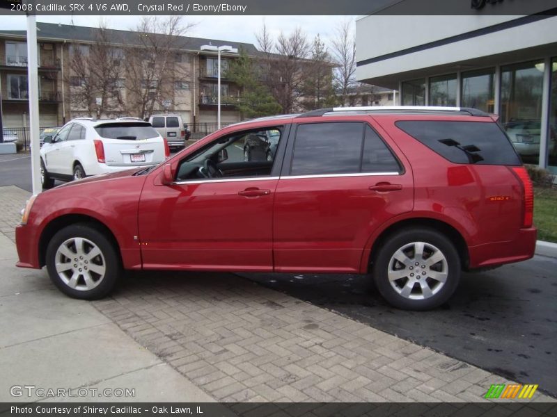 Crystal Red / Ebony/Ebony 2008 Cadillac SRX 4 V6 AWD