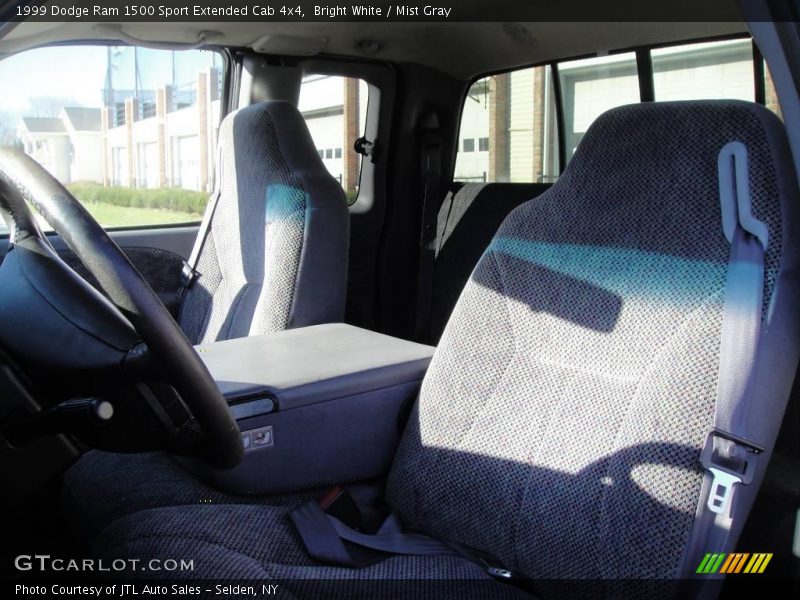 Bright White / Mist Gray 1999 Dodge Ram 1500 Sport Extended Cab 4x4