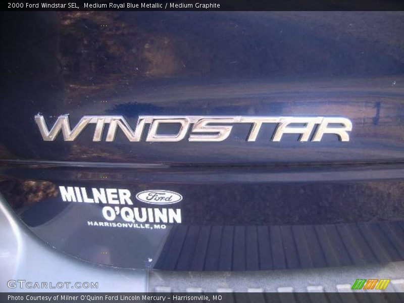 Medium Royal Blue Metallic / Medium Graphite 2000 Ford Windstar SEL