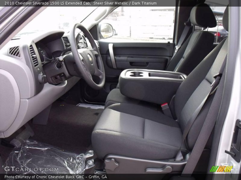 Sheer Silver Metallic / Dark Titanium 2010 Chevrolet Silverado 1500 LS Extended Cab