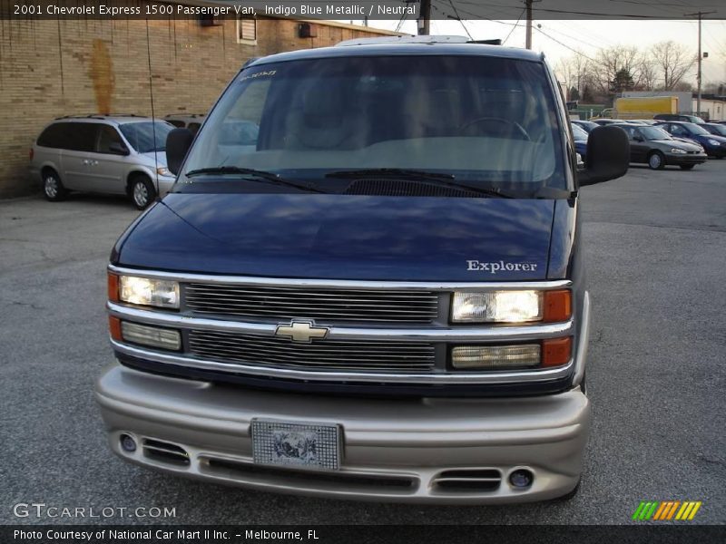 Indigo Blue Metallic / Neutral 2001 Chevrolet Express 1500 Passenger Van