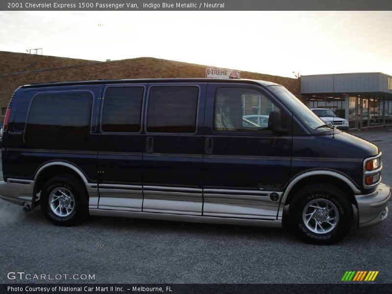 Indigo Blue Metallic / Neutral 2001 Chevrolet Express 1500 Passenger Van
