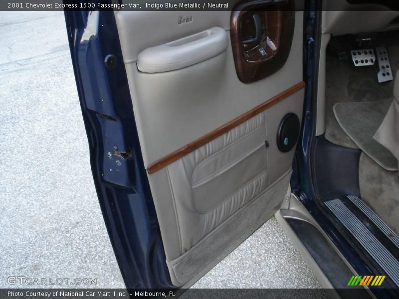 Indigo Blue Metallic / Neutral 2001 Chevrolet Express 1500 Passenger Van