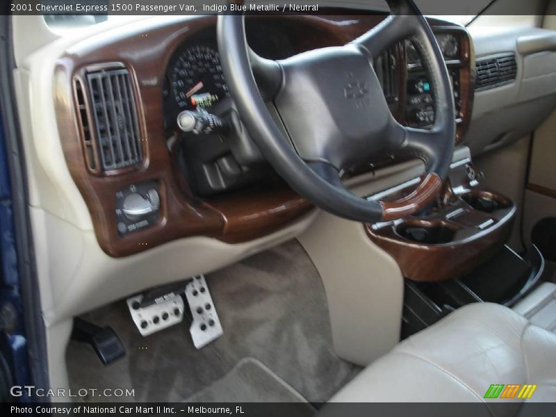 Indigo Blue Metallic / Neutral 2001 Chevrolet Express 1500 Passenger Van