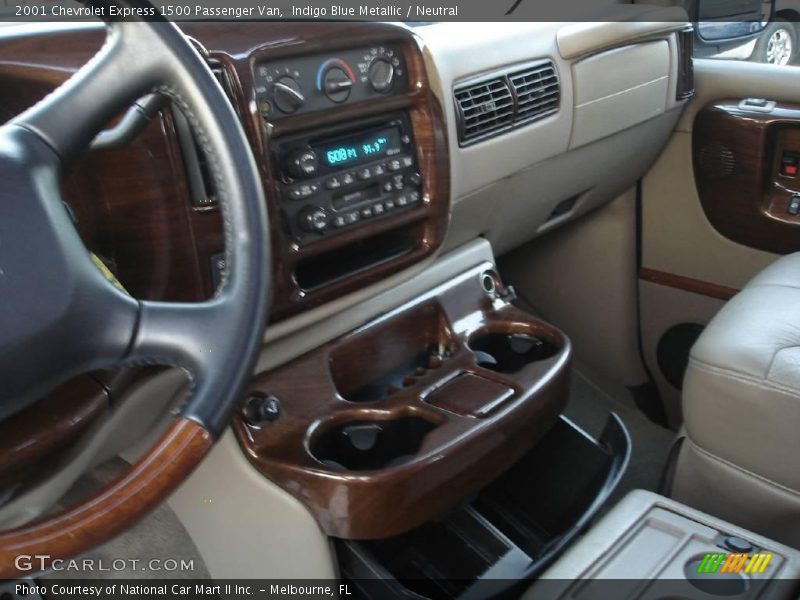 Indigo Blue Metallic / Neutral 2001 Chevrolet Express 1500 Passenger Van
