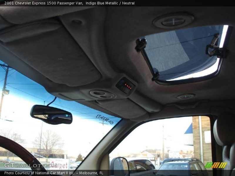 Indigo Blue Metallic / Neutral 2001 Chevrolet Express 1500 Passenger Van