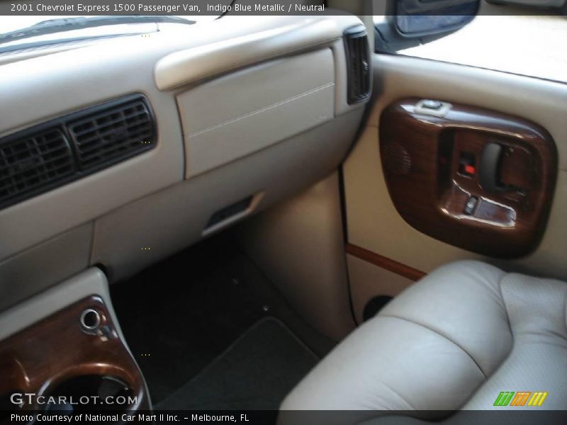 Indigo Blue Metallic / Neutral 2001 Chevrolet Express 1500 Passenger Van