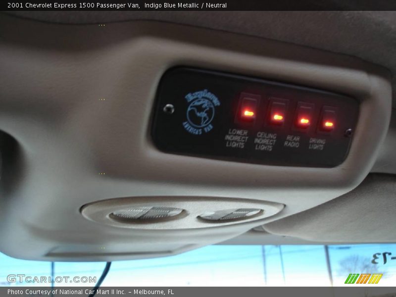 Indigo Blue Metallic / Neutral 2001 Chevrolet Express 1500 Passenger Van