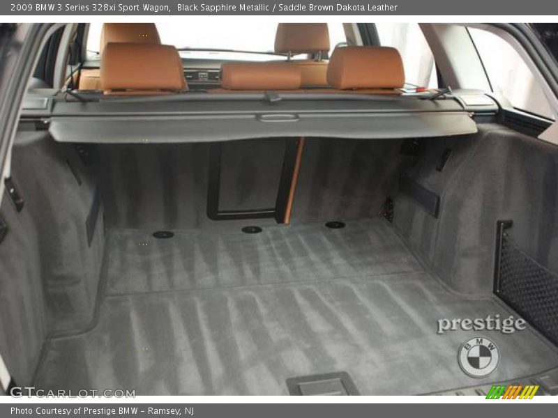 Black Sapphire Metallic / Saddle Brown Dakota Leather 2009 BMW 3 Series 328xi Sport Wagon