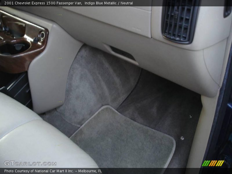 Indigo Blue Metallic / Neutral 2001 Chevrolet Express 1500 Passenger Van