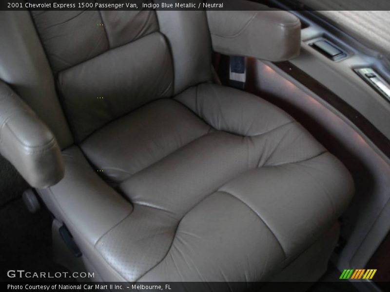 Indigo Blue Metallic / Neutral 2001 Chevrolet Express 1500 Passenger Van