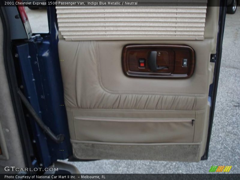 Indigo Blue Metallic / Neutral 2001 Chevrolet Express 1500 Passenger Van