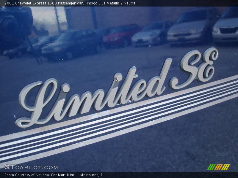Indigo Blue Metallic / Neutral 2001 Chevrolet Express 1500 Passenger Van