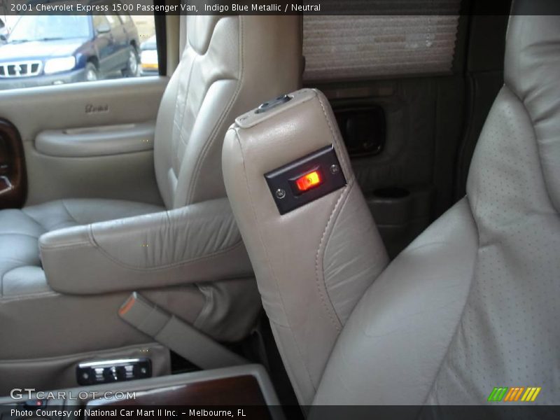 Indigo Blue Metallic / Neutral 2001 Chevrolet Express 1500 Passenger Van