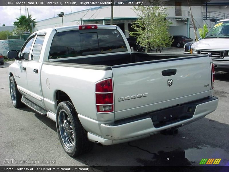 Bright Silver Metallic / Dark Slate Gray 2004 Dodge Ram 1500 Laramie Quad Cab
