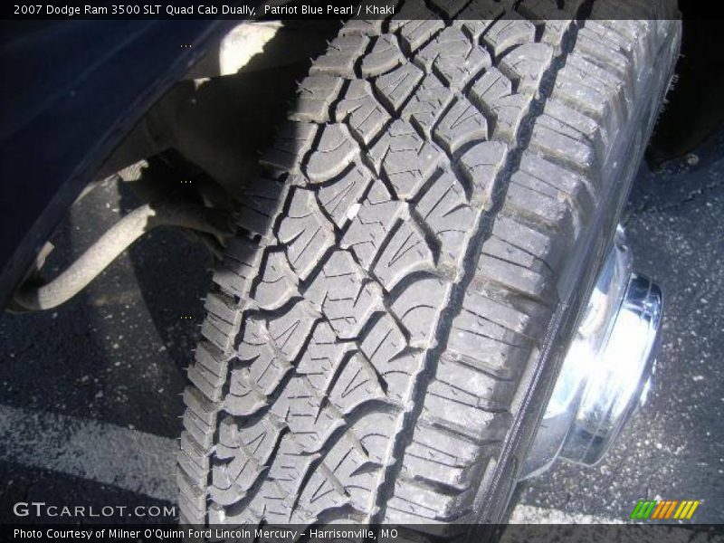 Patriot Blue Pearl / Khaki 2007 Dodge Ram 3500 SLT Quad Cab Dually