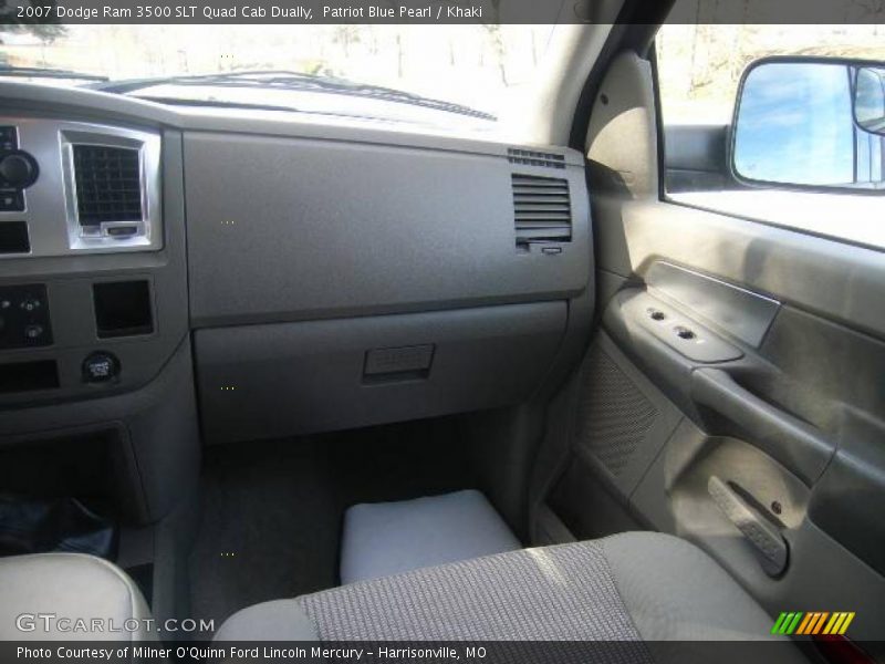 Patriot Blue Pearl / Khaki 2007 Dodge Ram 3500 SLT Quad Cab Dually