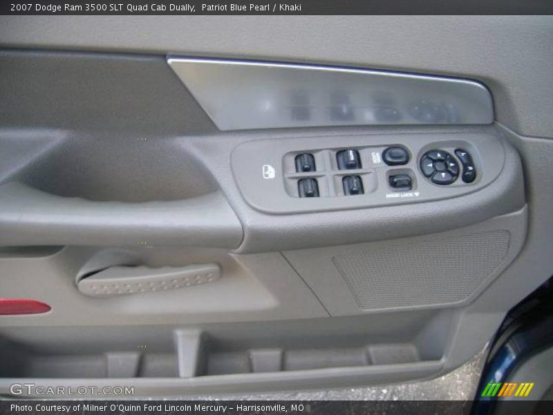 Patriot Blue Pearl / Khaki 2007 Dodge Ram 3500 SLT Quad Cab Dually