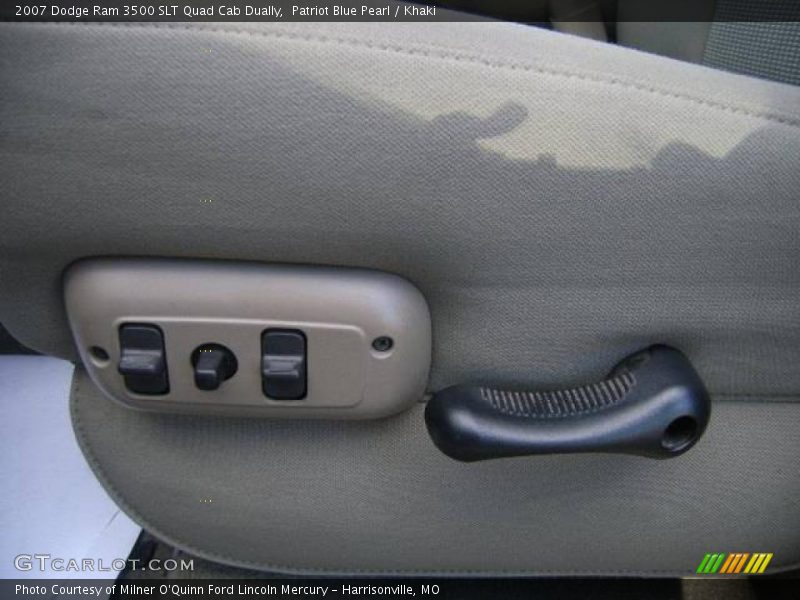 Patriot Blue Pearl / Khaki 2007 Dodge Ram 3500 SLT Quad Cab Dually