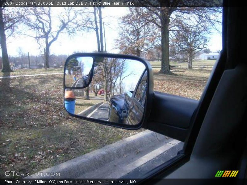 Patriot Blue Pearl / Khaki 2007 Dodge Ram 3500 SLT Quad Cab Dually