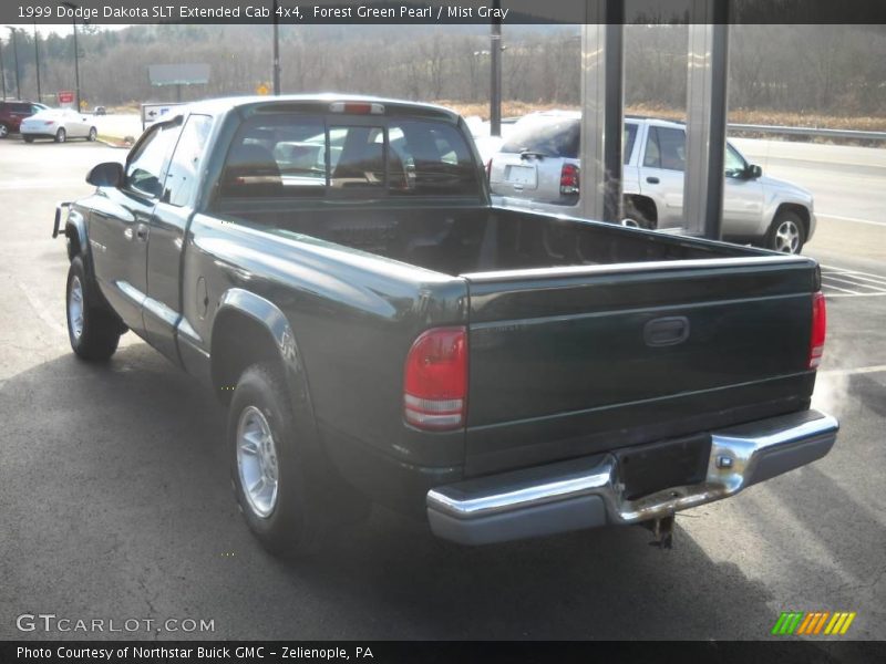 Forest Green Pearl / Mist Gray 1999 Dodge Dakota SLT Extended Cab 4x4