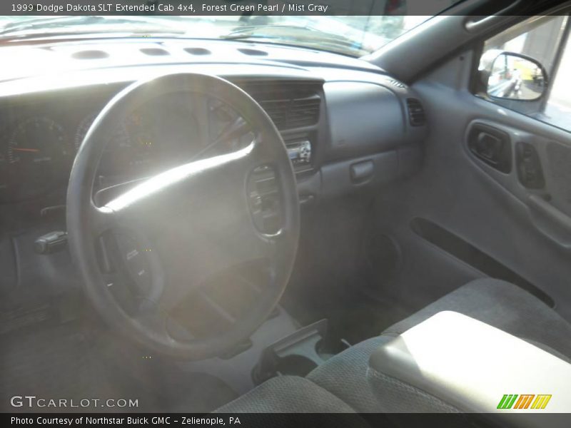 Forest Green Pearl / Mist Gray 1999 Dodge Dakota SLT Extended Cab 4x4