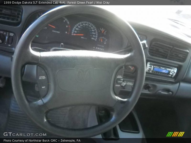 Forest Green Pearl / Mist Gray 1999 Dodge Dakota SLT Extended Cab 4x4