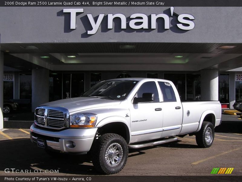 Bright Silver Metallic / Medium Slate Gray 2006 Dodge Ram 2500 Laramie Quad Cab 4x4