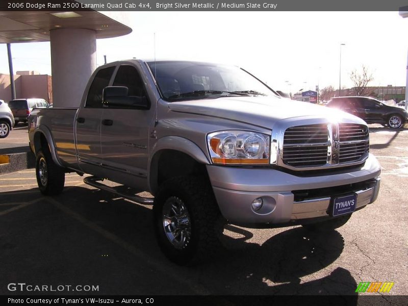 Bright Silver Metallic / Medium Slate Gray 2006 Dodge Ram 2500 Laramie Quad Cab 4x4