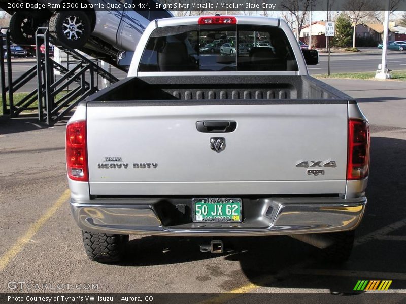 Bright Silver Metallic / Medium Slate Gray 2006 Dodge Ram 2500 Laramie Quad Cab 4x4