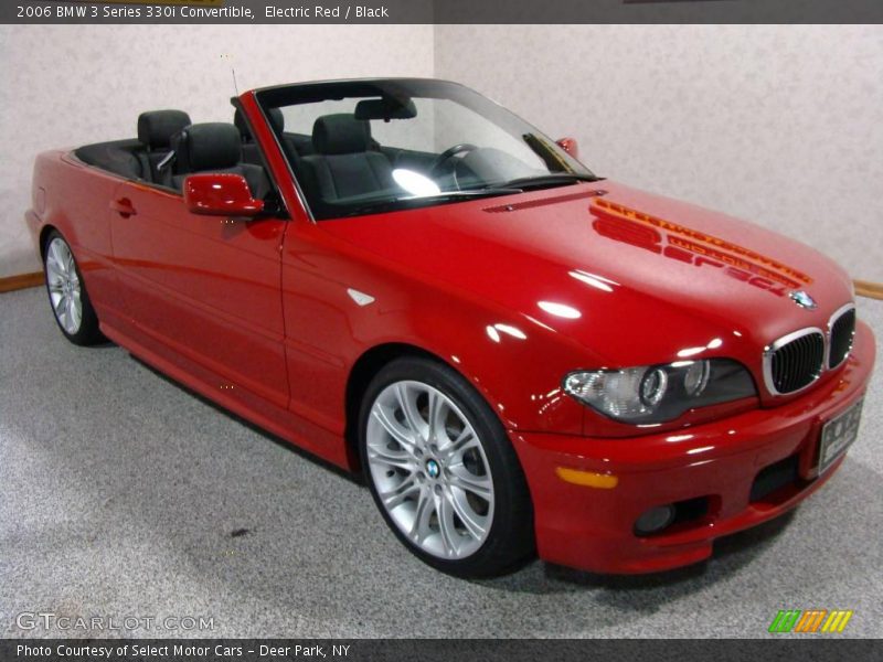 Electric Red / Black 2006 BMW 3 Series 330i Convertible
