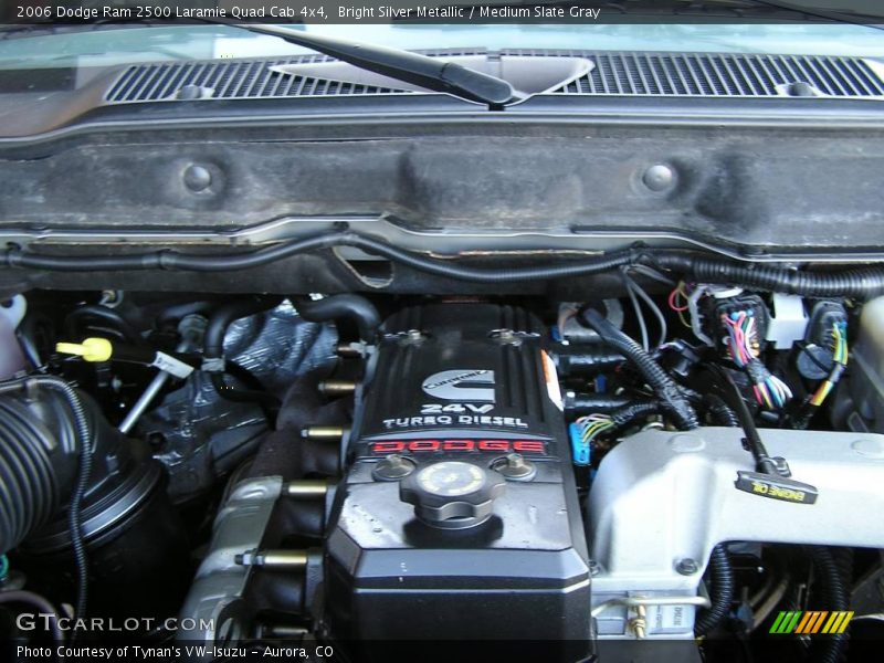Bright Silver Metallic / Medium Slate Gray 2006 Dodge Ram 2500 Laramie Quad Cab 4x4