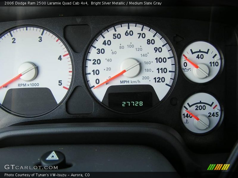Bright Silver Metallic / Medium Slate Gray 2006 Dodge Ram 2500 Laramie Quad Cab 4x4