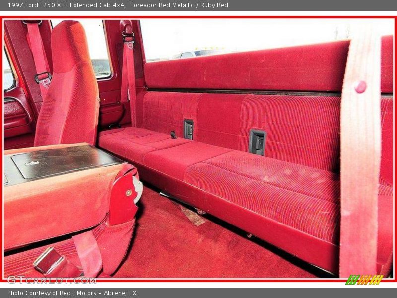 Toreador Red Metallic / Ruby Red 1997 Ford F250 XLT Extended Cab 4x4