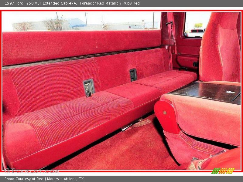 Toreador Red Metallic / Ruby Red 1997 Ford F250 XLT Extended Cab 4x4