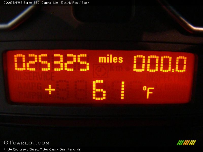 Electric Red / Black 2006 BMW 3 Series 330i Convertible