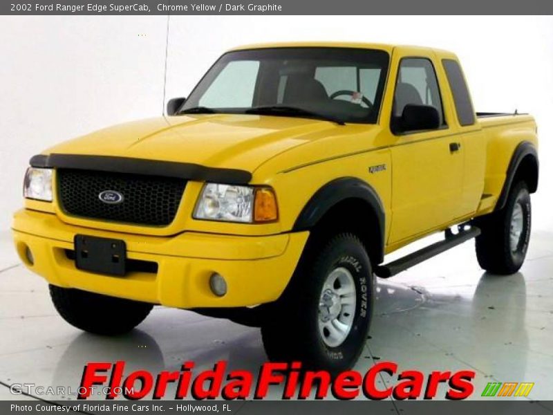 Chrome Yellow / Dark Graphite 2002 Ford Ranger Edge SuperCab
