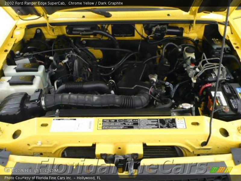 Chrome Yellow / Dark Graphite 2002 Ford Ranger Edge SuperCab