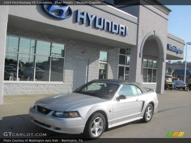 Silver Metallic / Medium Graphite 2004 Ford Mustang V6 Convertible