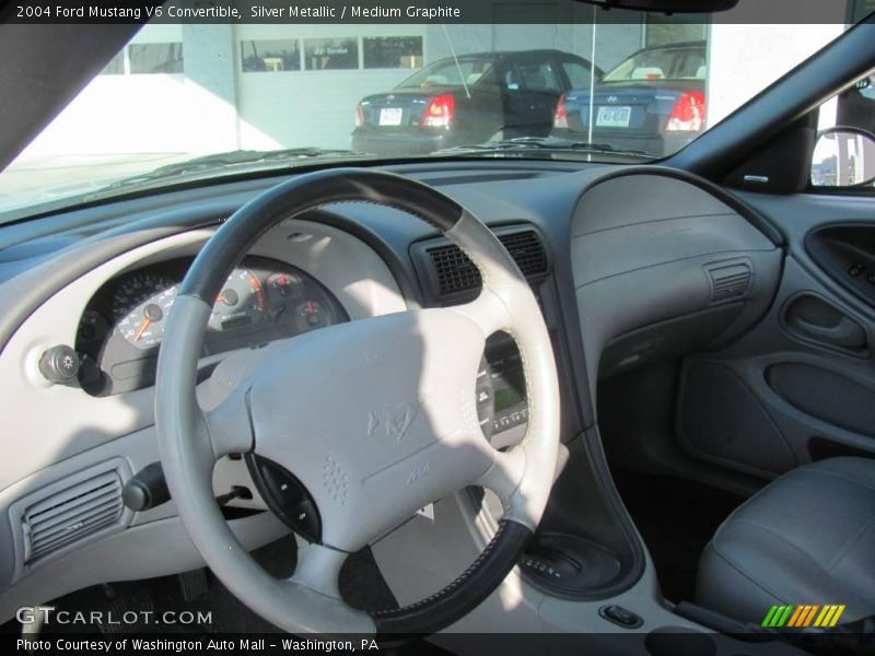 Silver Metallic / Medium Graphite 2004 Ford Mustang V6 Convertible